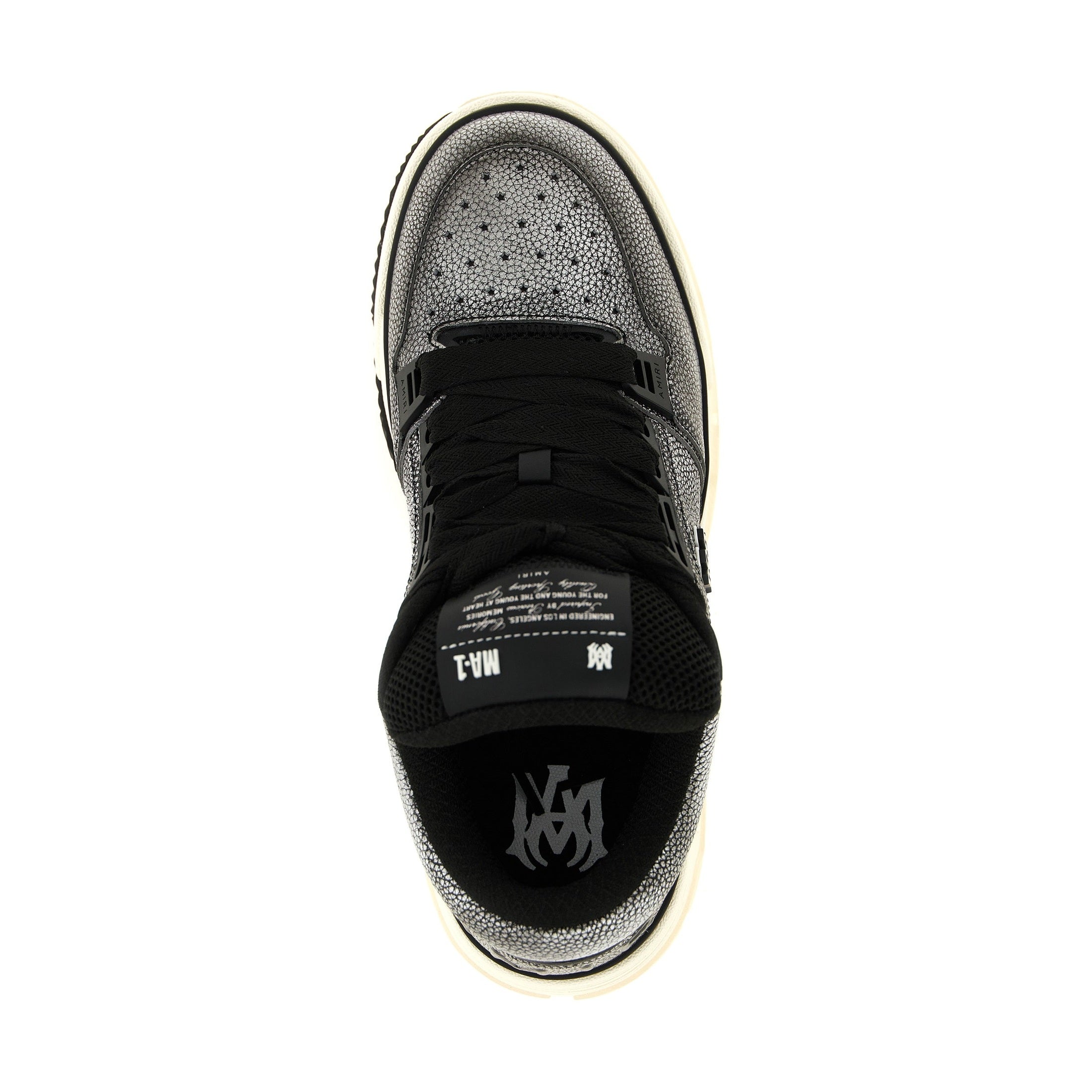 Amiri Gray Bovine Leather Chunky Sneakers