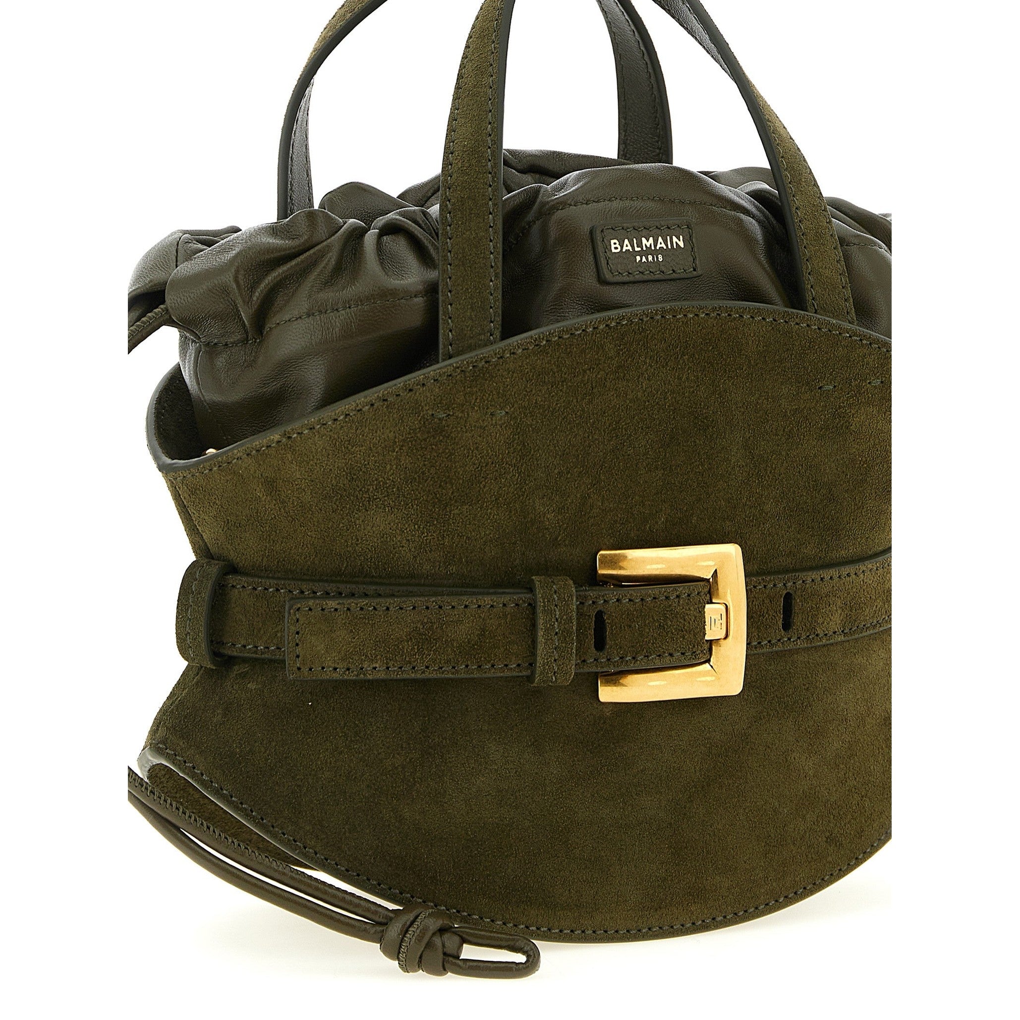 Balmain Bicolor Calfskin Handbag