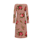 Dolce & Gabbana Multicolor Silk Midi Dress