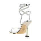 Stuart Weitzman Silver Polyethylene Stiletto Heel Sandals