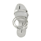 Stuart Weitzman Silver Polyethylene Stiletto Heel Sandals