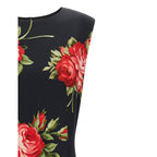 Dolce & Gabbana Black Viscose Midi Dress