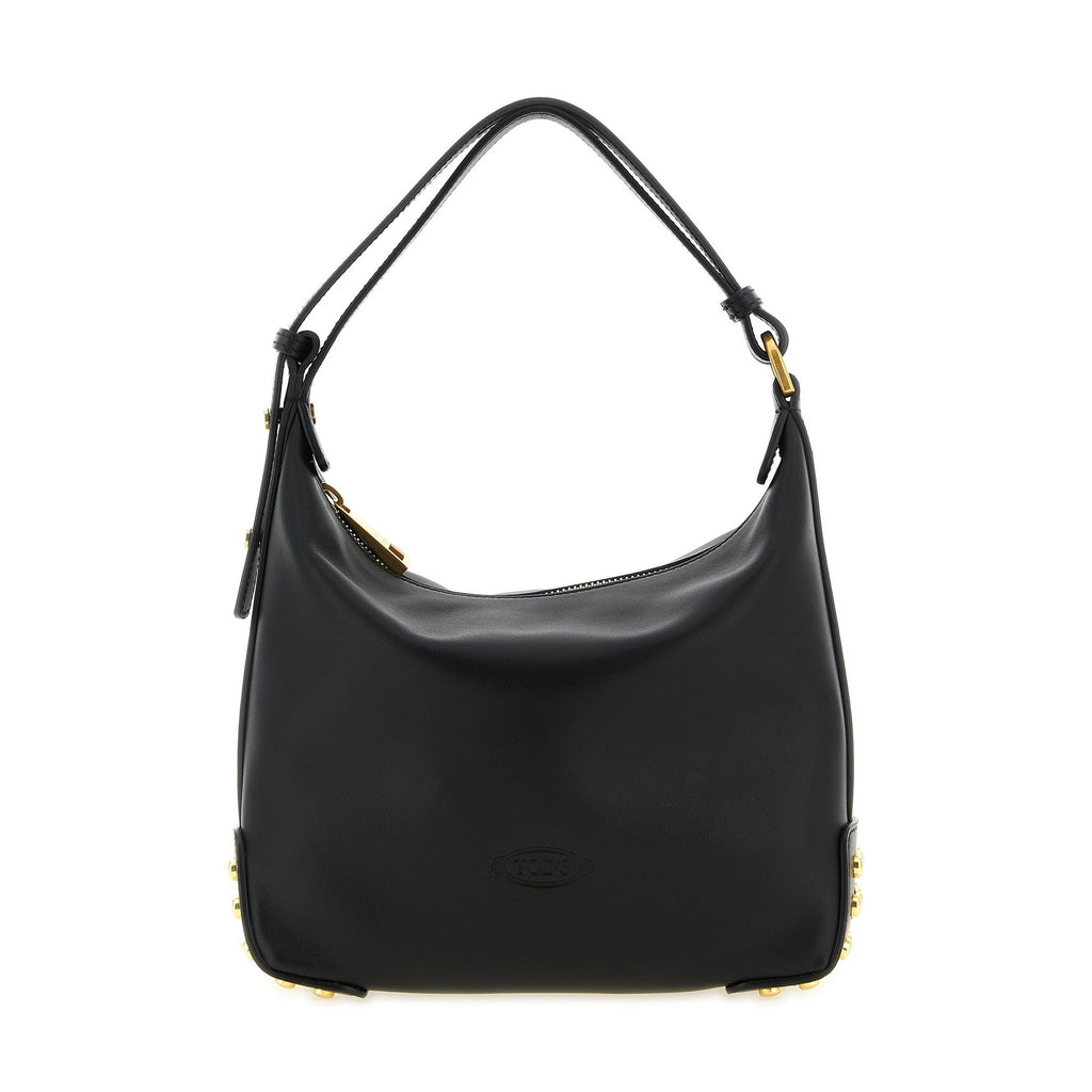 Tod's Black Calfskin Shoulder Bag