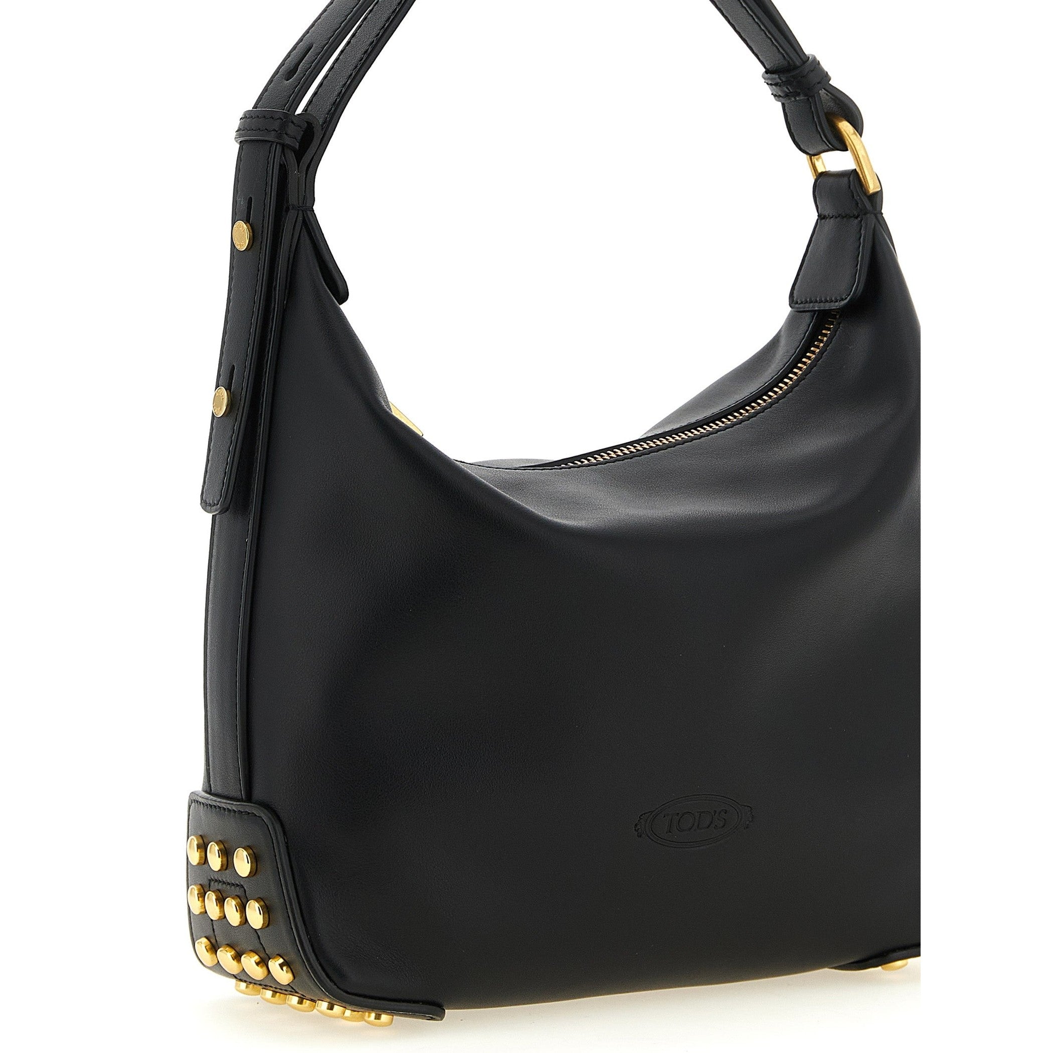 Tod's Black Calfskin Shoulder Bag