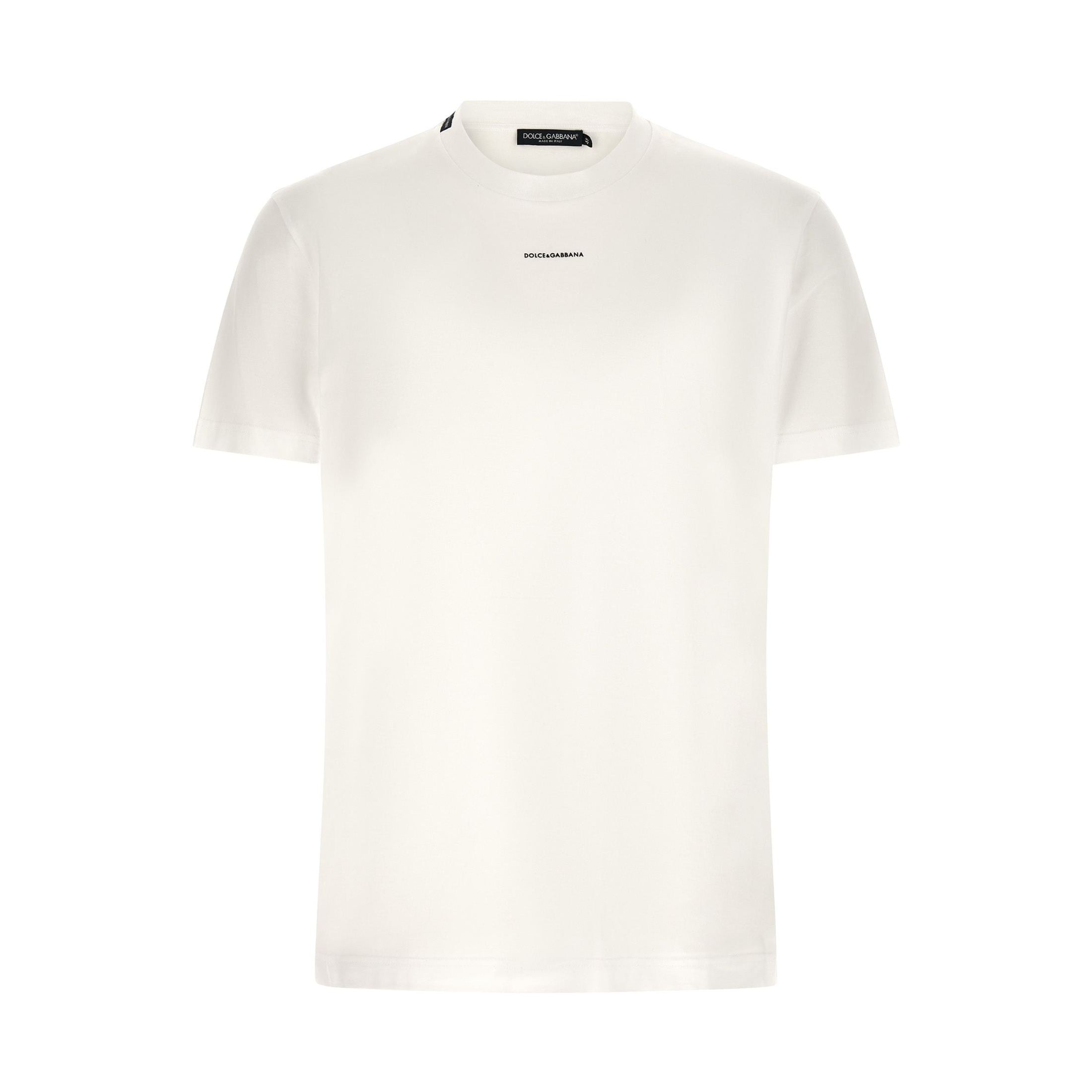 Dolce & Gabbana White Cotton T-Shirt