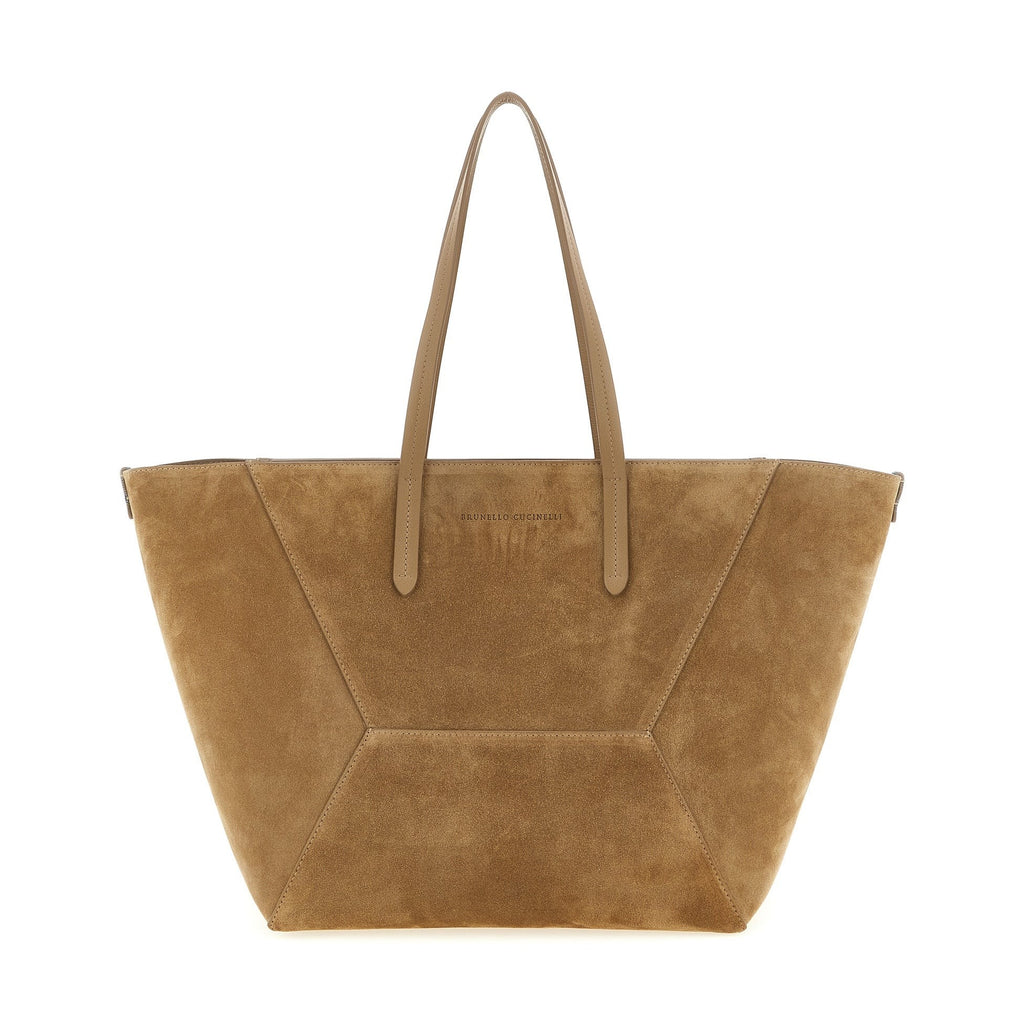 Brunello Cucinelli Brown Calfskin Shoulder Bag