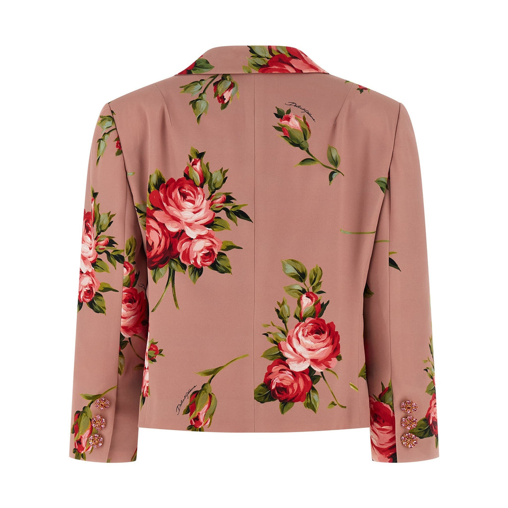 Dolce & Gabbana Multicolor Silk Blazer