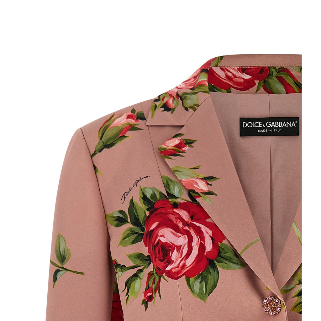Dolce & Gabbana Multicolor Silk Blazer