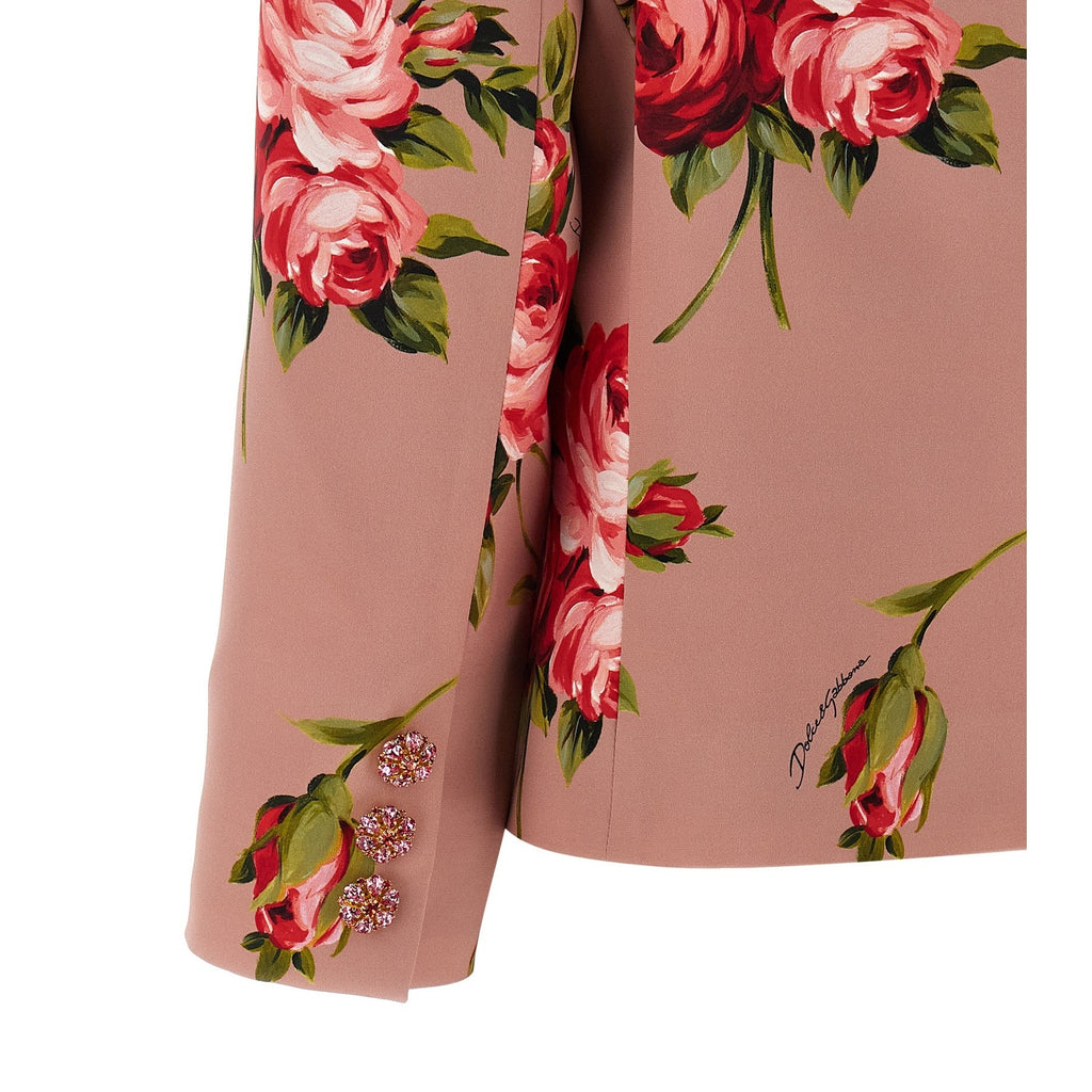 Dolce & Gabbana Multicolor Silk Blazer