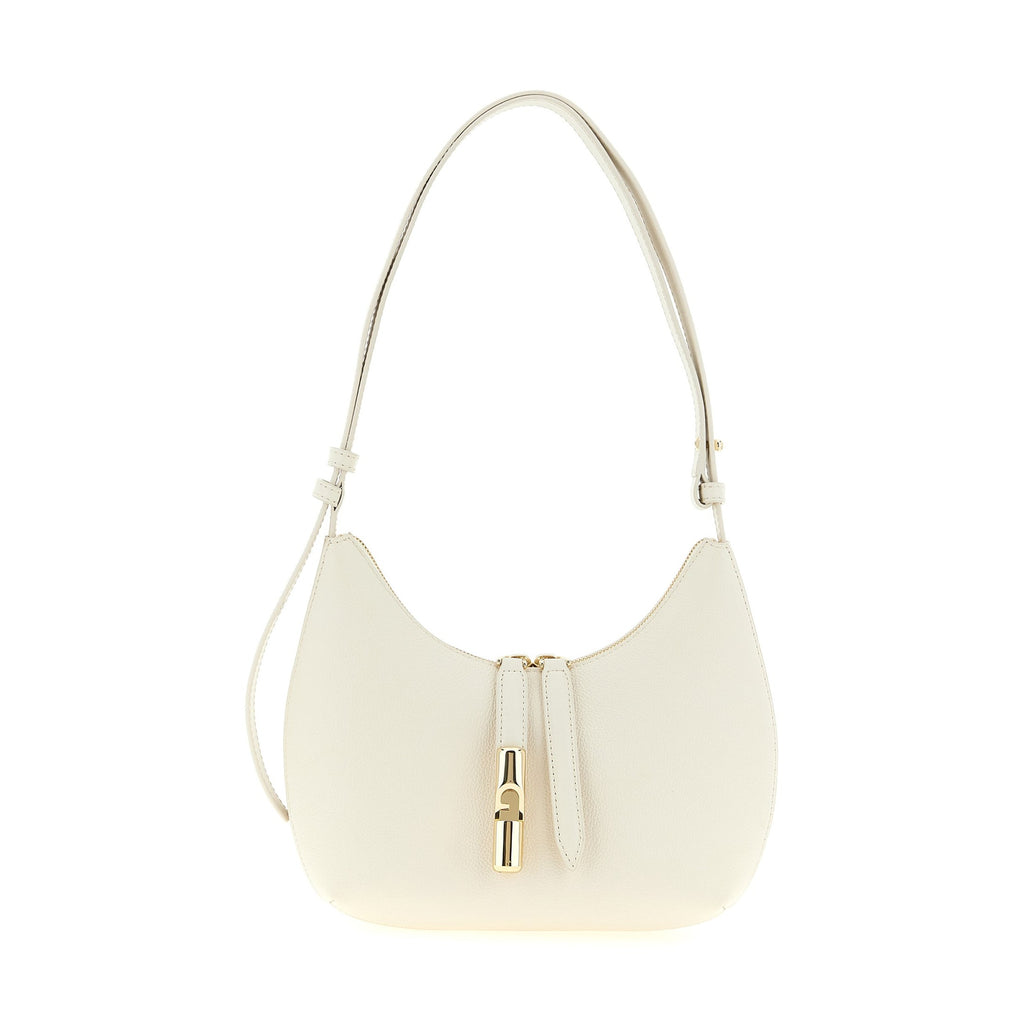 Furla White Calfskin Shoulder Bag