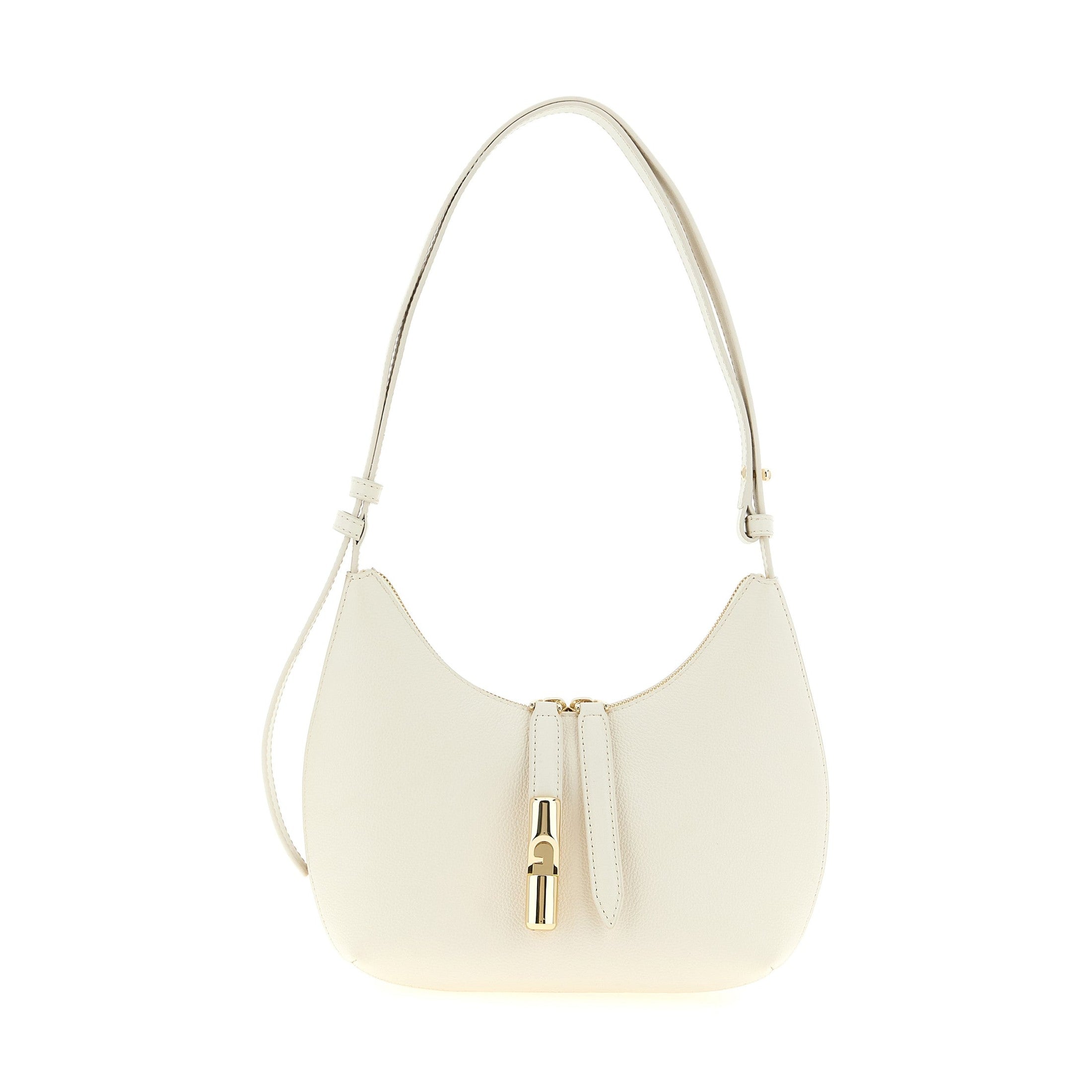 Furla White Calfskin Shoulder Bag