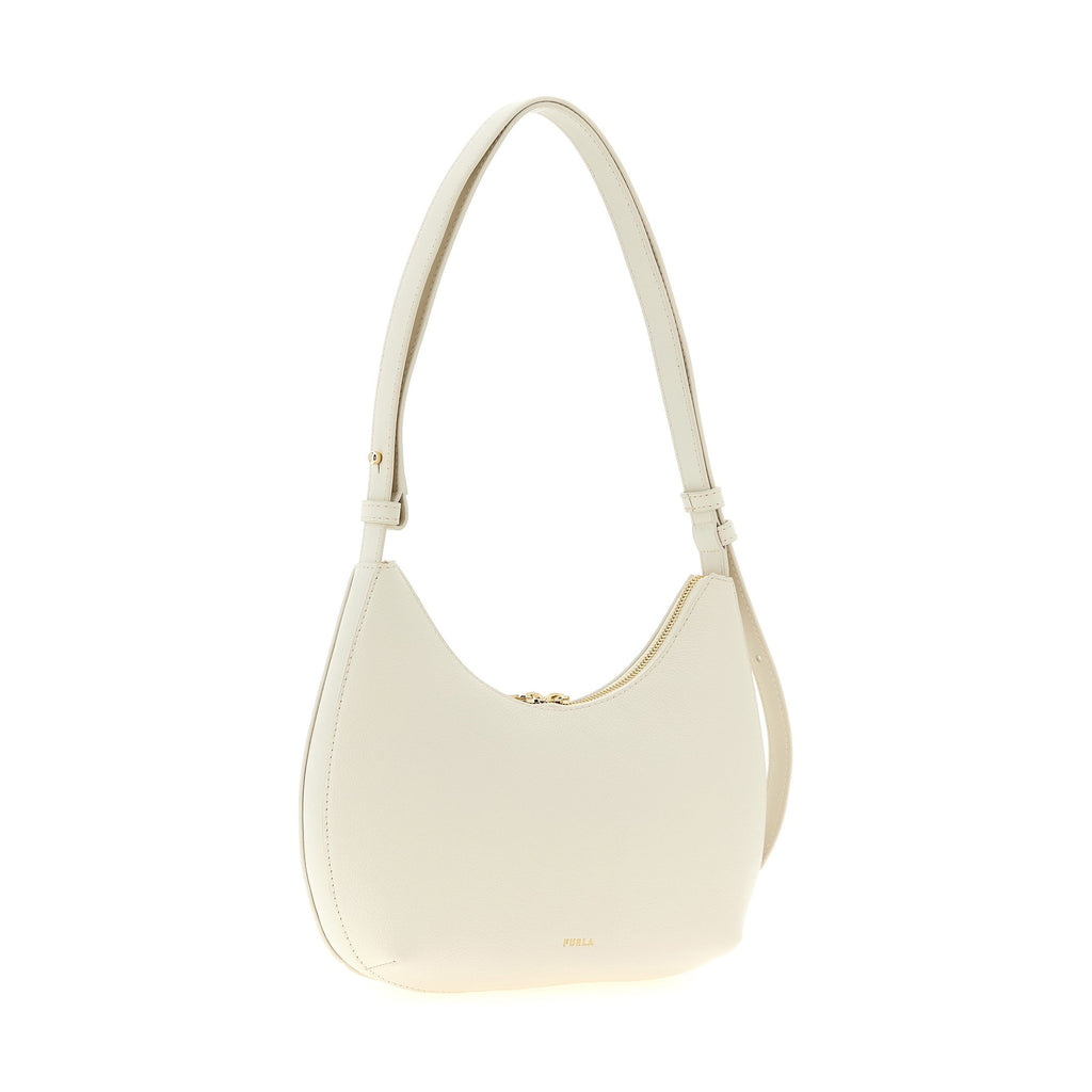 Furla White Calfskin Shoulder Bag
