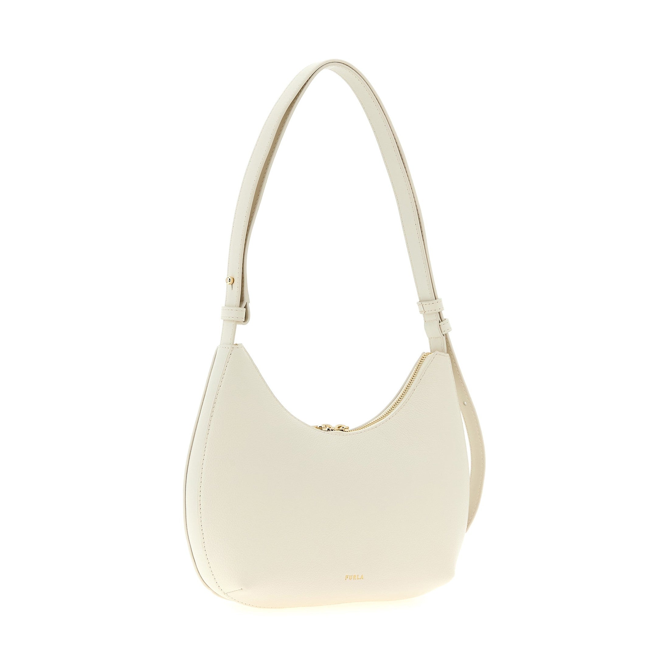 Furla White Calfskin Shoulder Bag