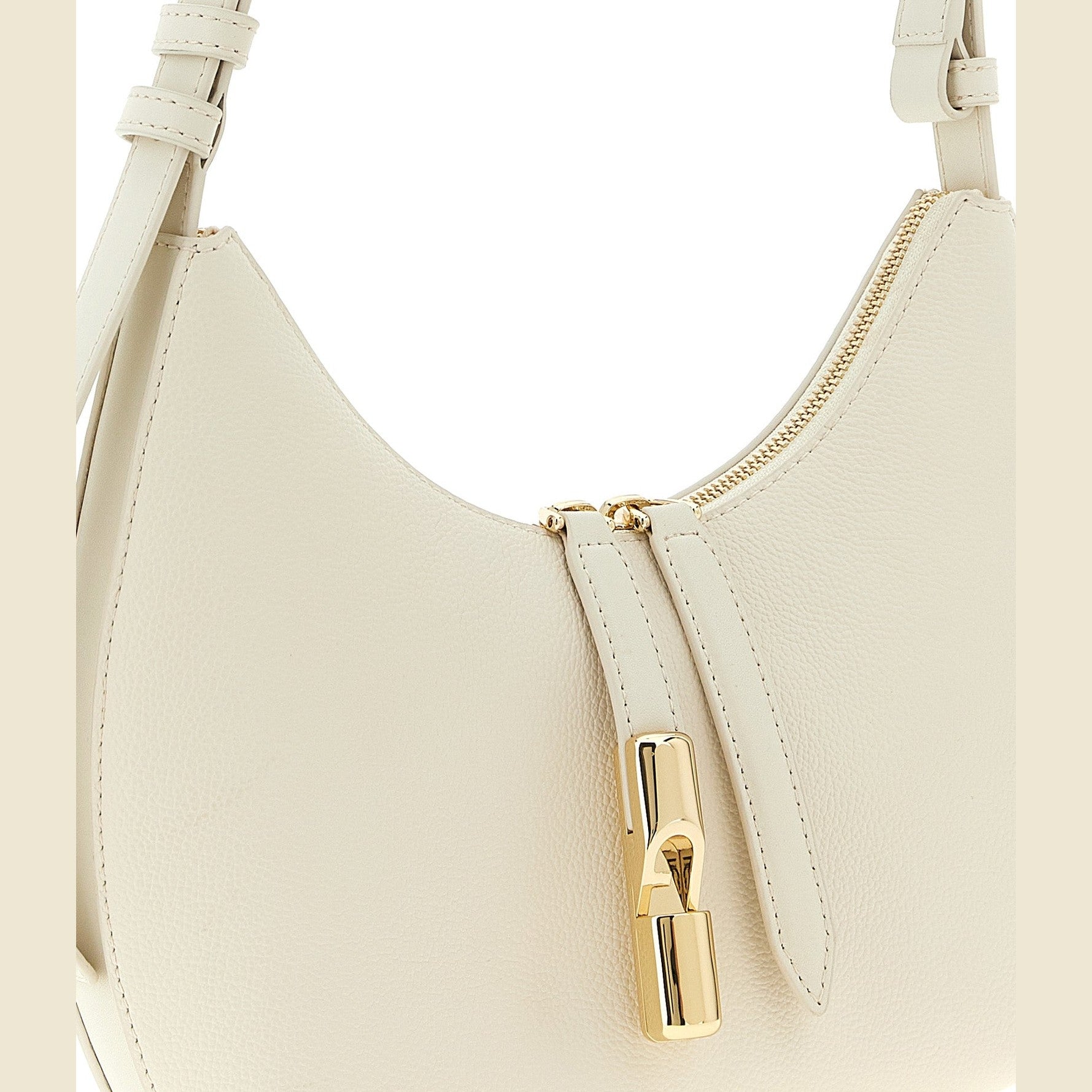 Furla White Calfskin Shoulder Bag
