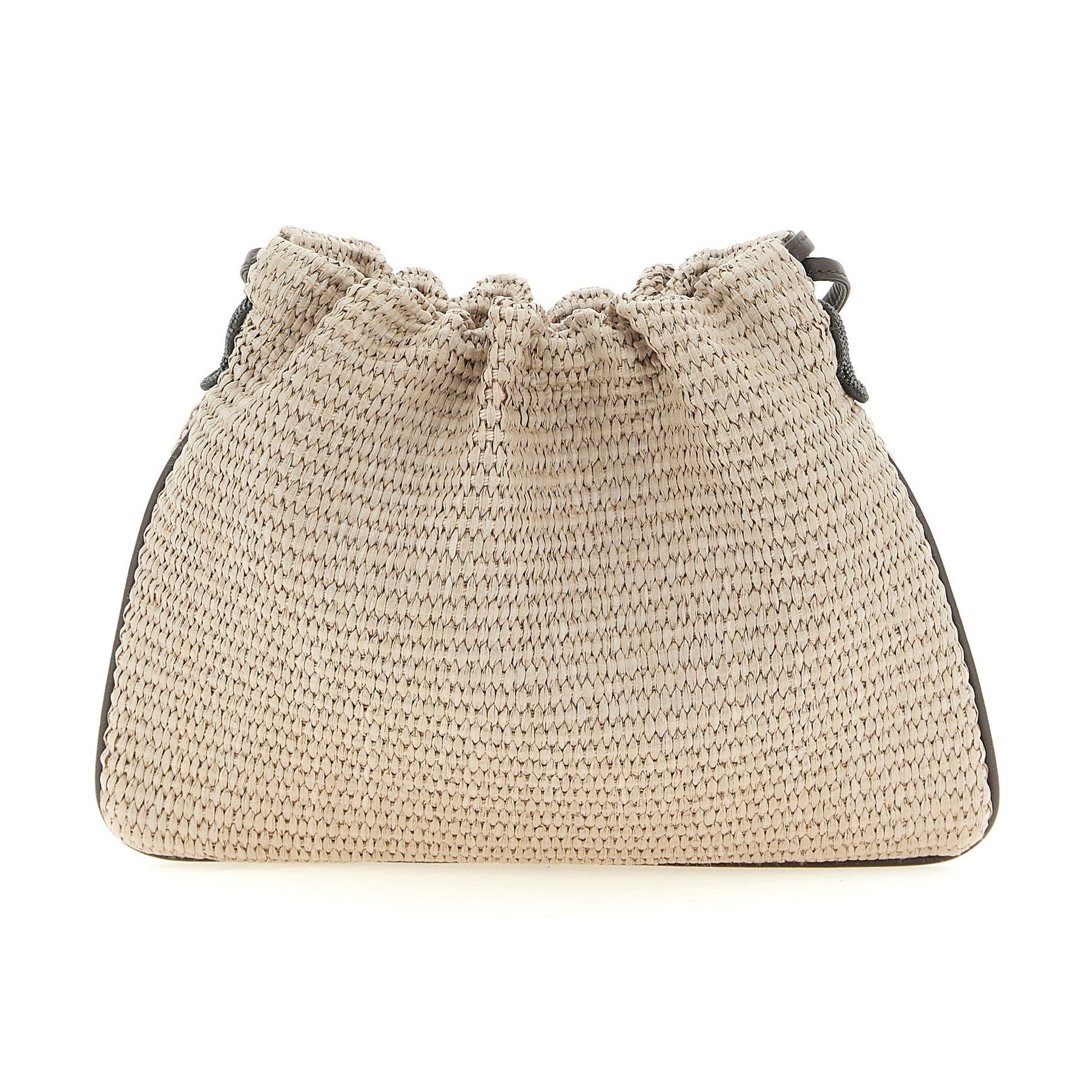 Brunello Cucinelli Beige Cotton Clutch Bag