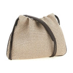 Brunello Cucinelli Beige Cotton Clutch Bag