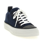 Brunello Cucinelli Blue Cotton Low Top Sneakers