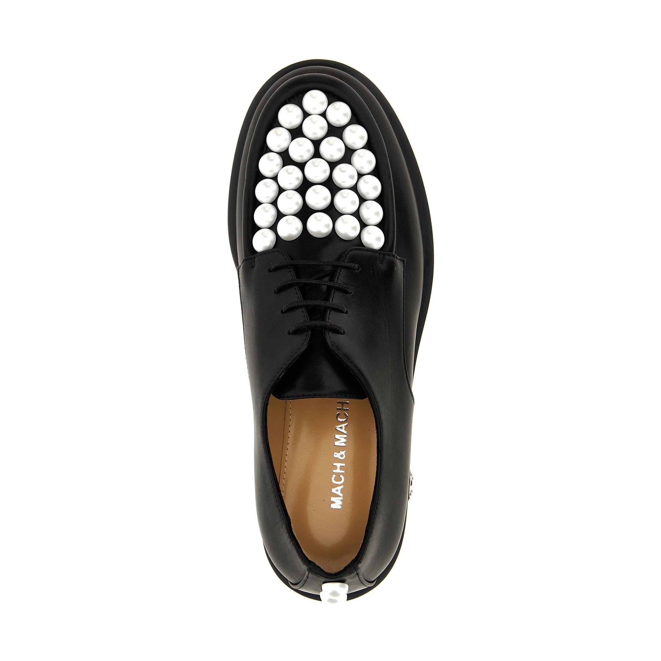MACH & MACH Bicolor Calfskin Oxfords And Derbies