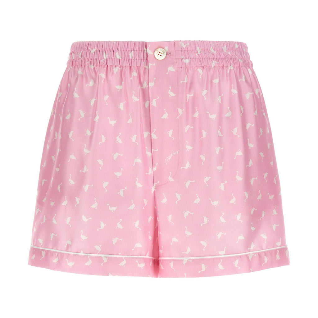 Moschino Multicolor Silk Bermuda Shorts