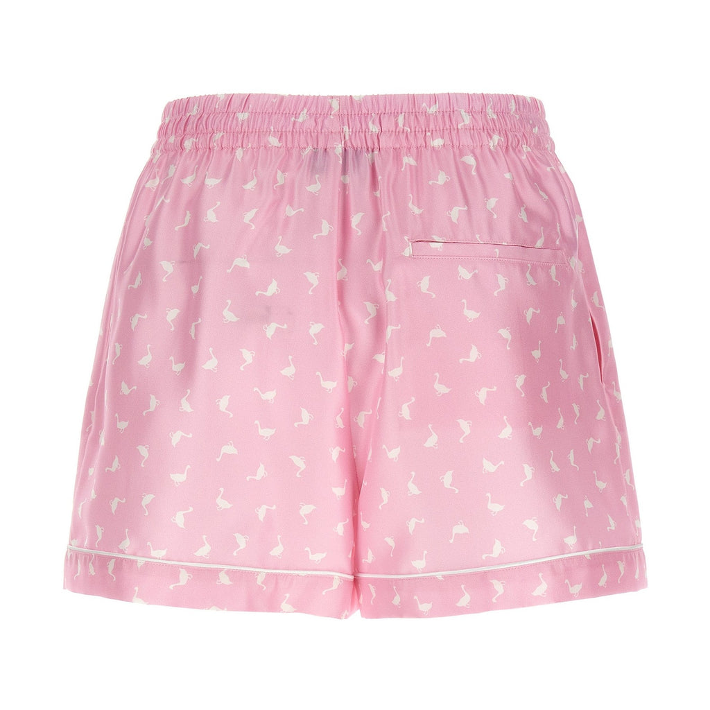 Moschino Multicolor Silk Bermuda Shorts