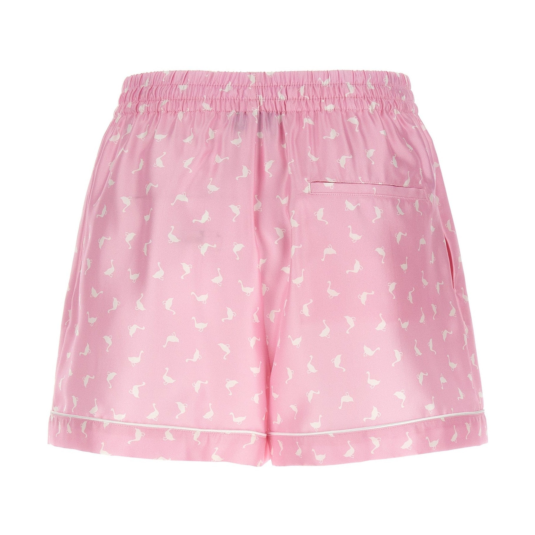 Moschino Multicolor Silk Bermuda Shorts