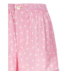 Moschino Multicolor Silk Bermuda Shorts