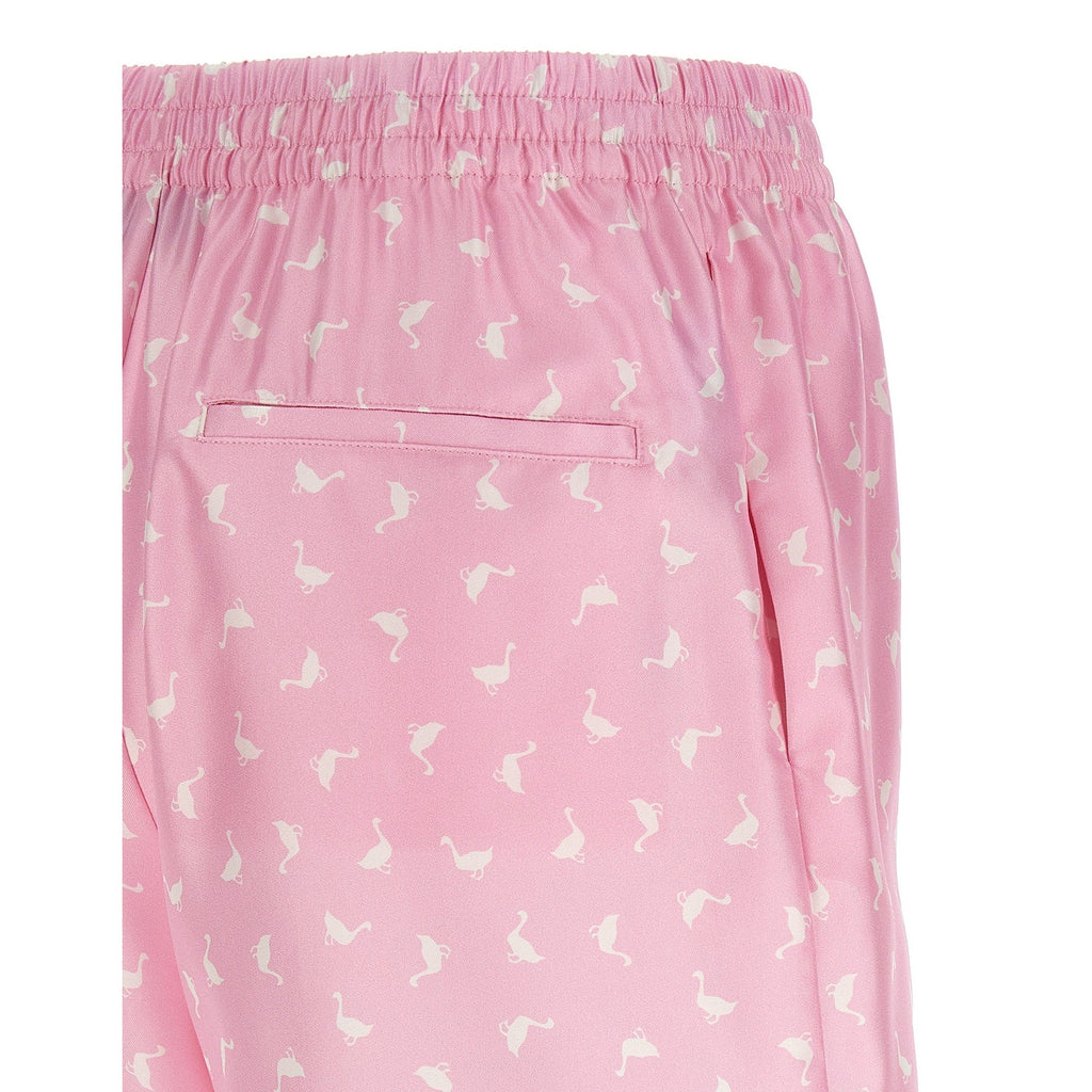 Moschino Multicolor Silk Bermuda Shorts
