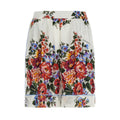 Dolce & Gabbana Multicolor Silk Bermuda Shorts