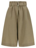 Brunello Cucinelli Bicolor Cotton Bermuda Shorts