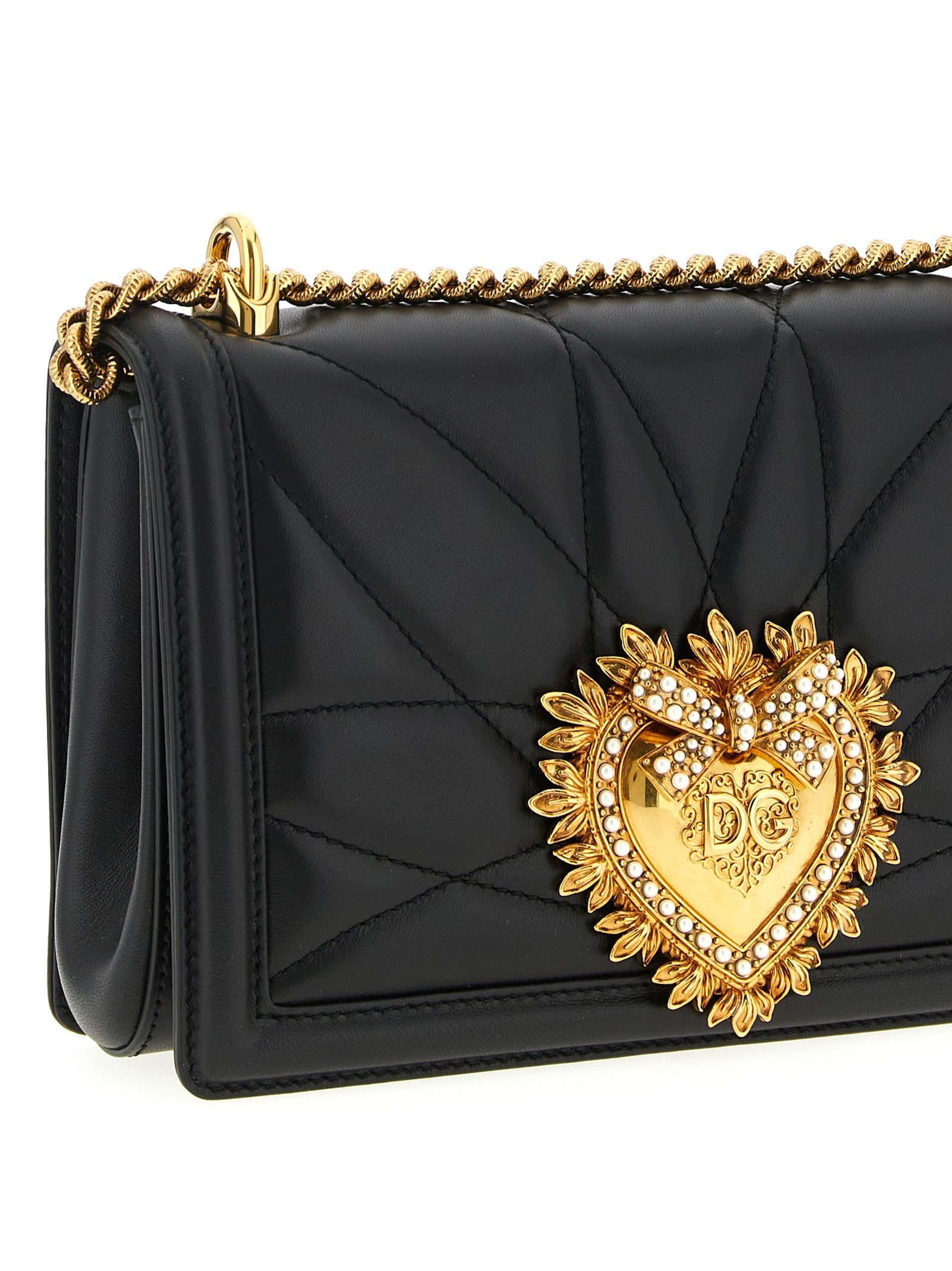 Dolce & Gabbana Black Calfskin Crossbody Bag