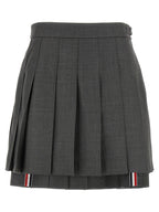 Thom Browne Gray Wool Long Skirt
