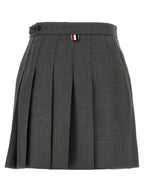 Thom Browne Gray Wool Long Skirt