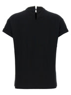 Brunello Cucinelli Black Cotton T-Shirt