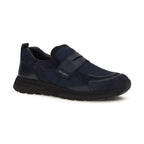 Prada Blue Calf Leather Bos Taurus Athletic Sneakers