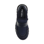 Prada Blue Calf Leather Bos Taurus Athletic Sneakers