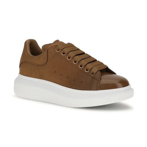 Alexander McQueen Brown Calf Leather Bos Taurus Chunky Sneakers