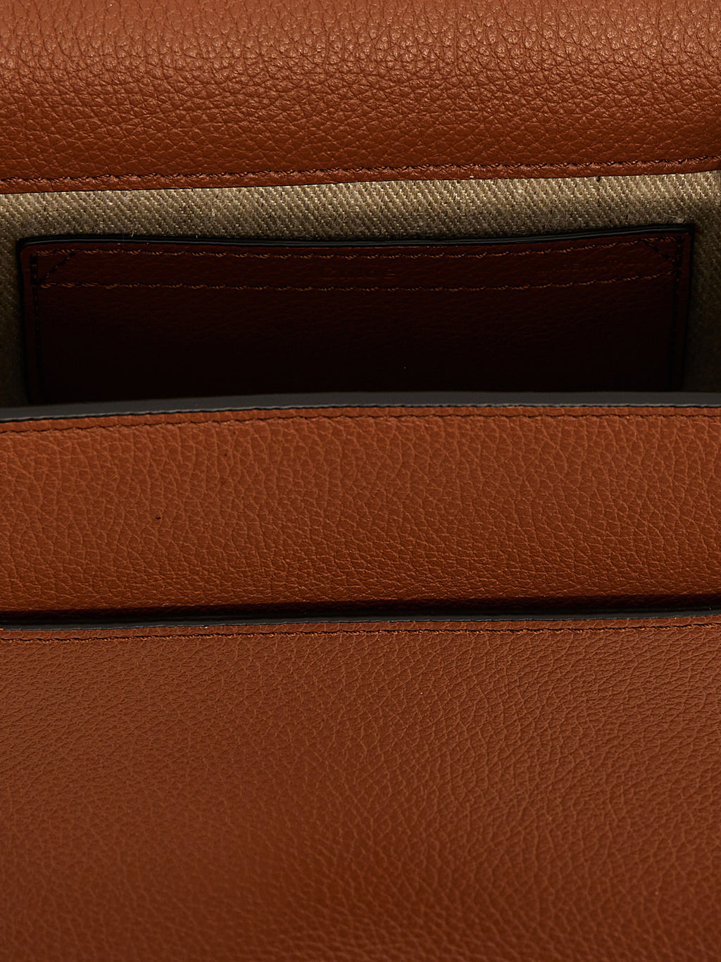 Chloé Brown Lamb Leather Crossbody Bag