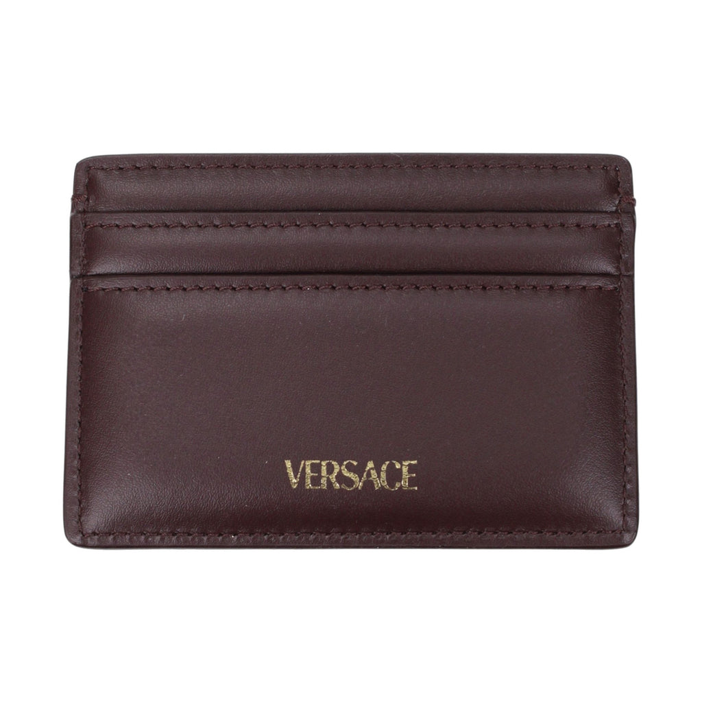 Versace Brown Leather Cardholder