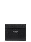 Saint Laurent Black Leather Cardholder