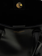 Saint Laurent Black Calfskin Tote Bag