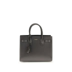 Saint Laurent Gray Calf Leather Bos Taurus Handbag