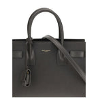 Saint Laurent Gray Calf Leather Bos Taurus Handbag