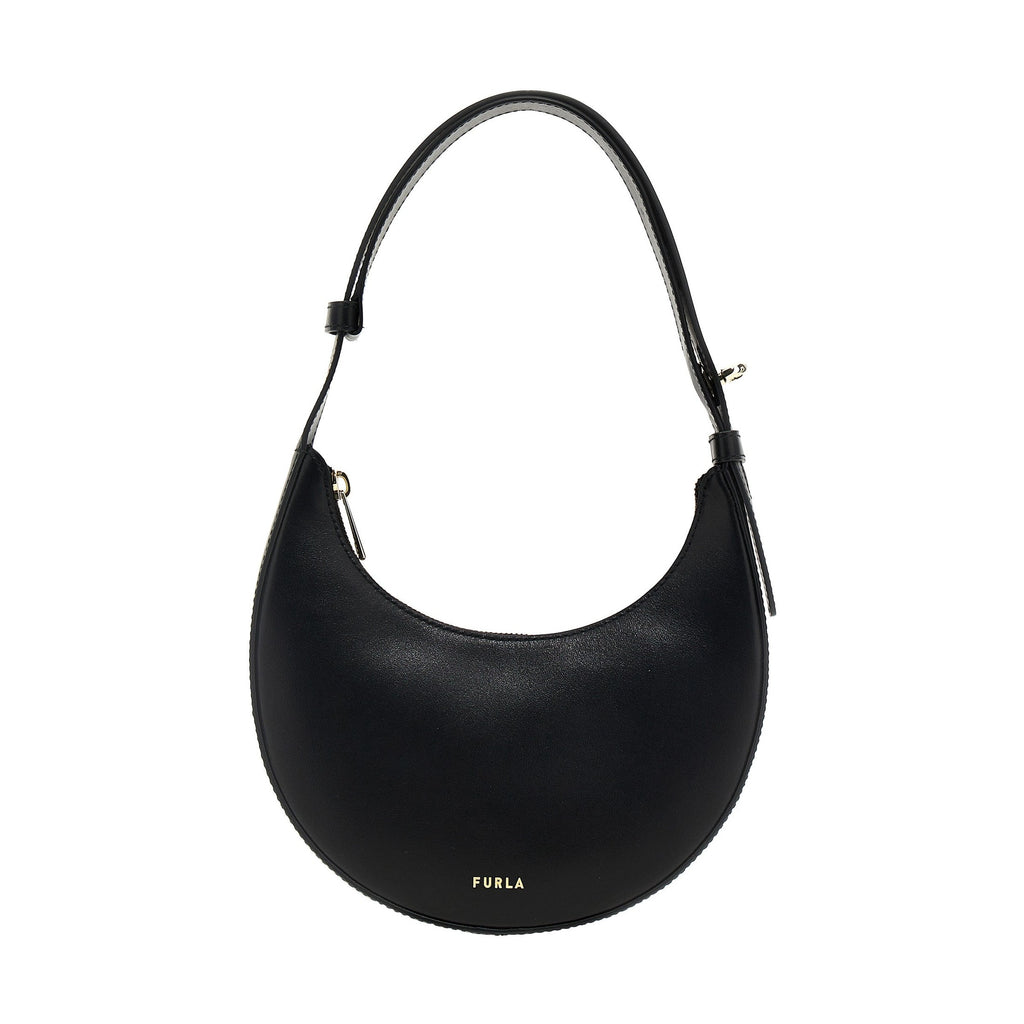 Furla Black Calfskin Shoulder Bag