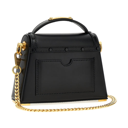 Balmain Black Calfskin Handbag
