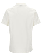 Burberry White Cotton Polo Shirt
