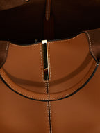 Tod's Brown Calfskin Tote Bag
