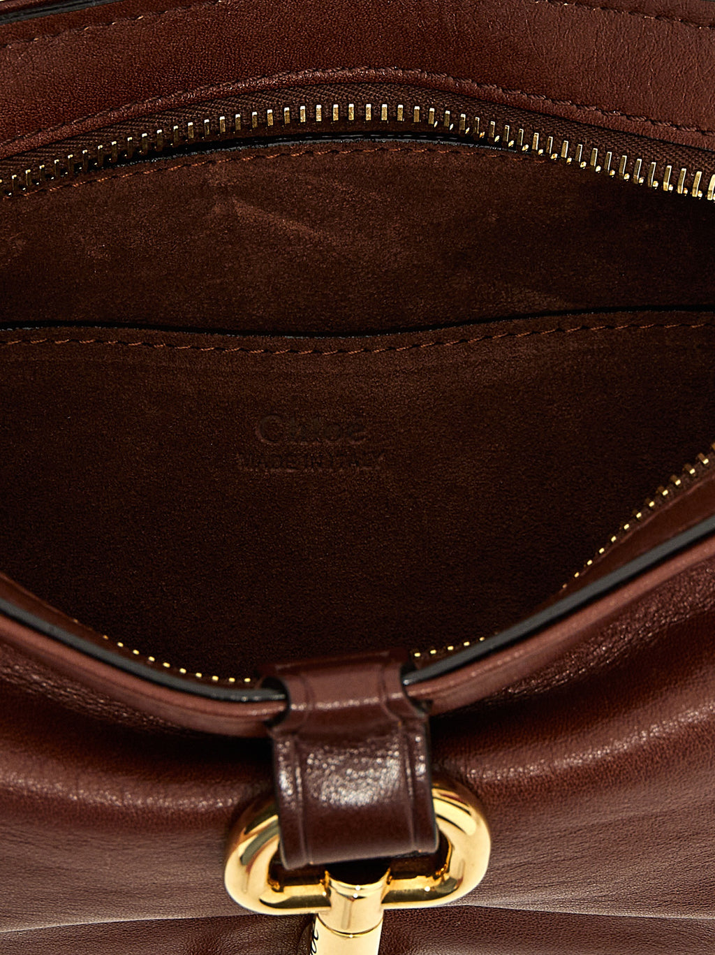 Chloé Brown Cotton Shoulder Bag