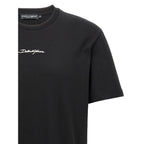 Dolce & Gabbana Black Cotton T-Shirt
