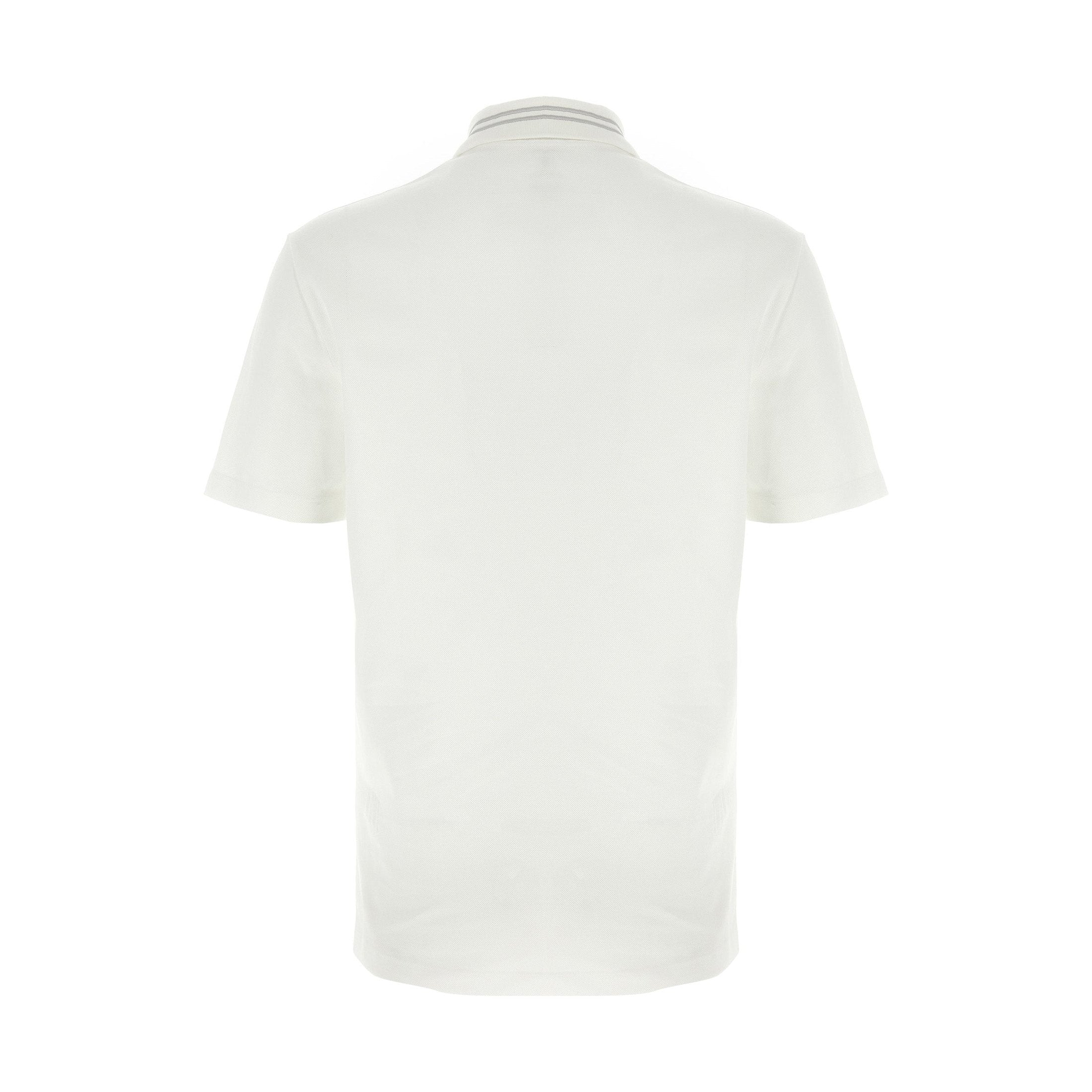 Versace White Cotton Polo Shirt