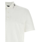 Versace White Cotton Polo Shirt